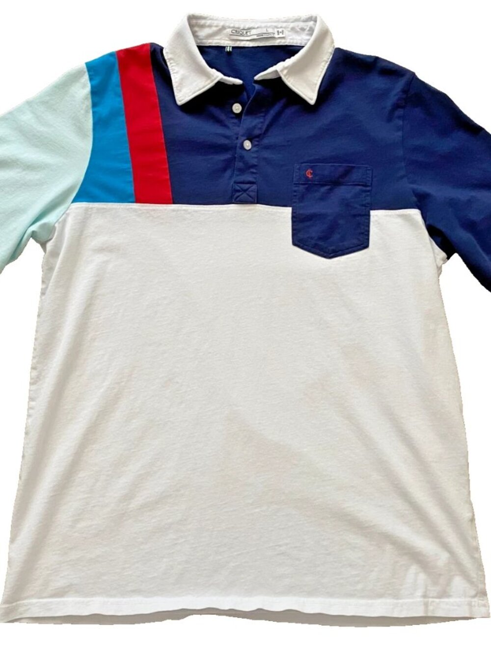 Criquet Colorblock Short Sleeve Golf Polo